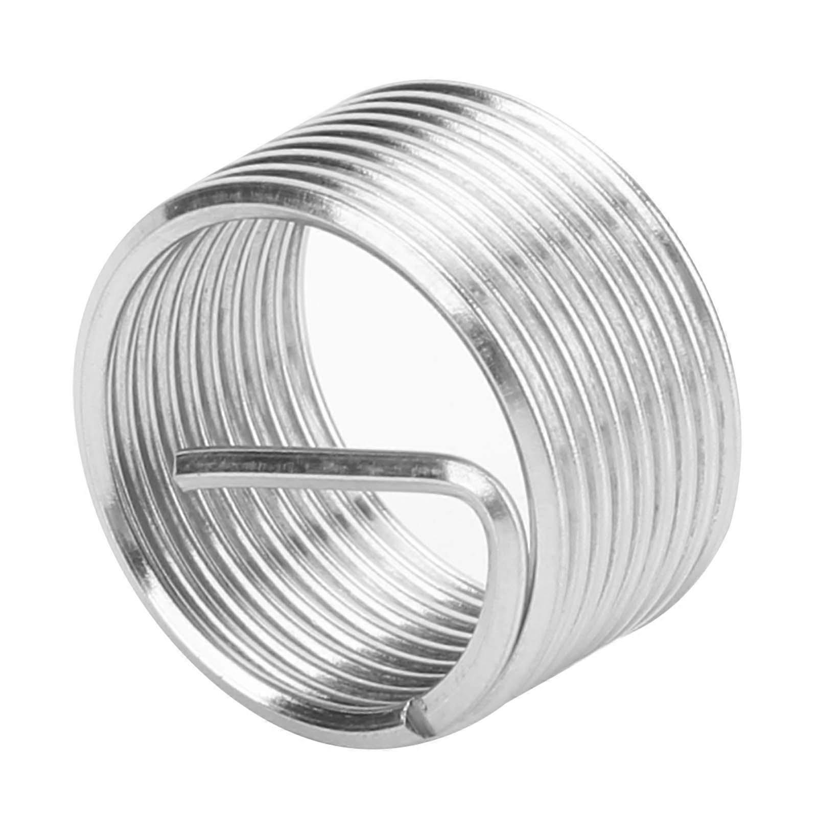 10Pcs Wire Thread Insert Screw Bushing Coiled Threaded Expansion Conversion Tool M18x1.5x1D