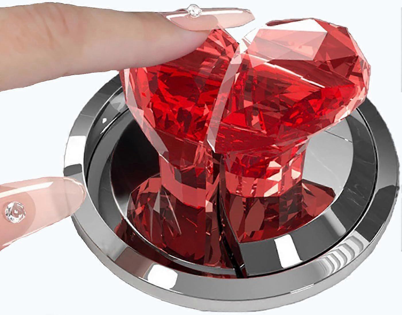 Heart-Shaped Crystal Flush Assist