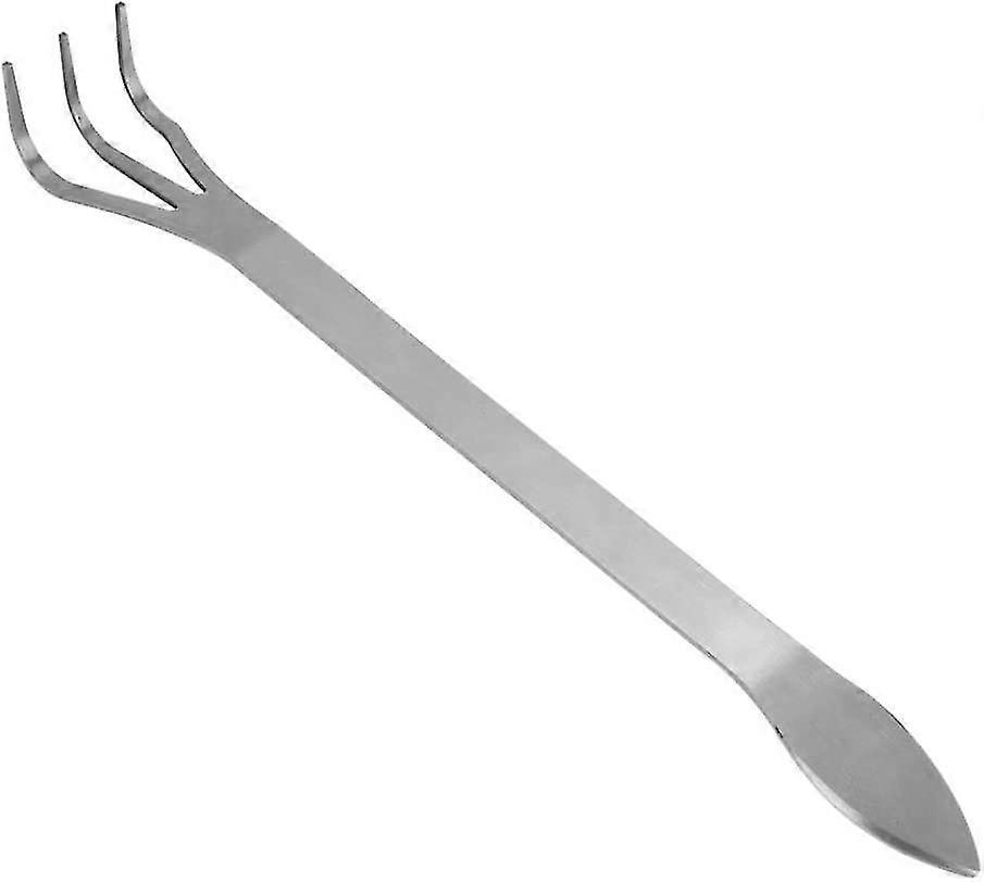 Compact 3-Claw Stainless Garden Rake
