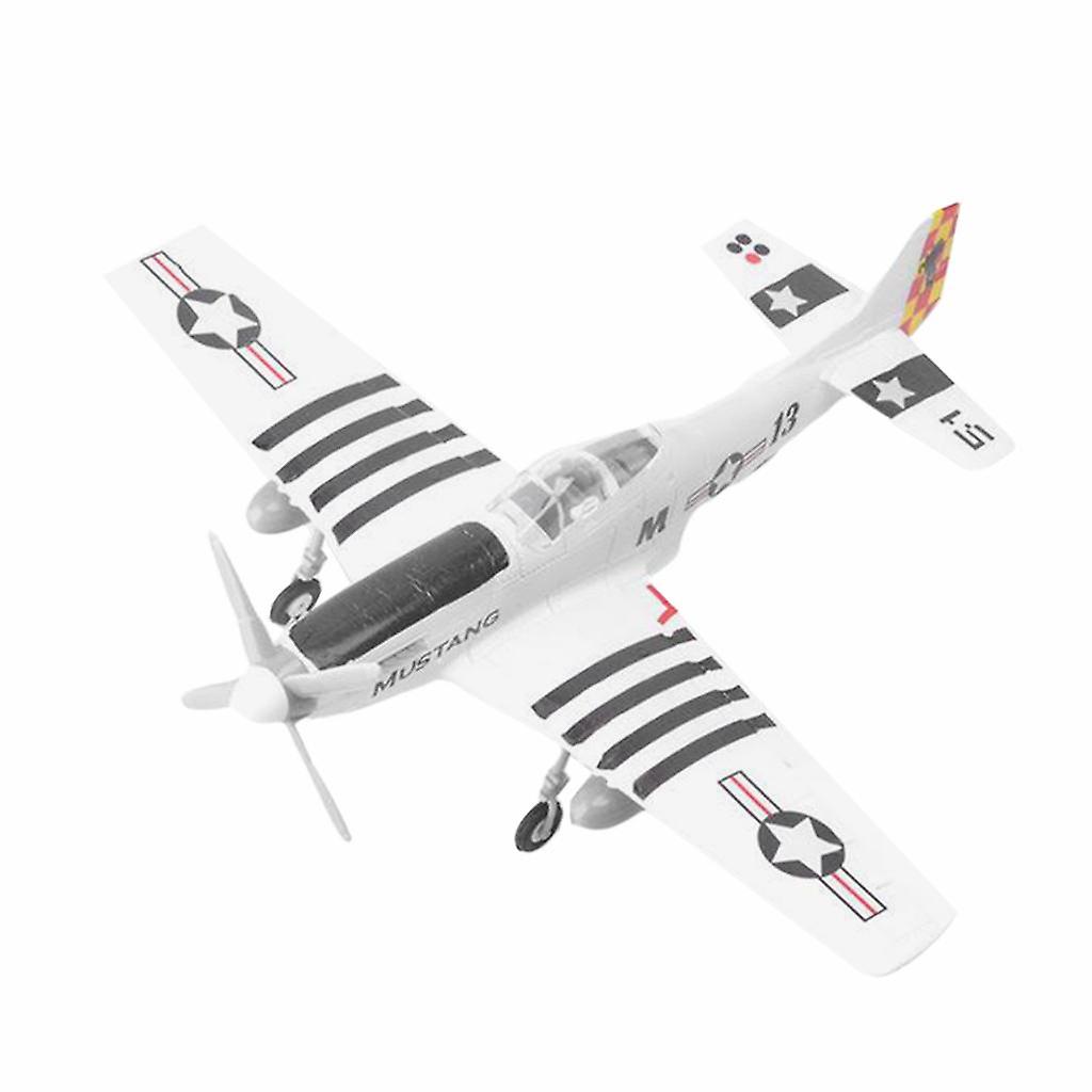 Scala 1:48 WWII P-51 Aircraft Assembly Model Kit per adulto bianco