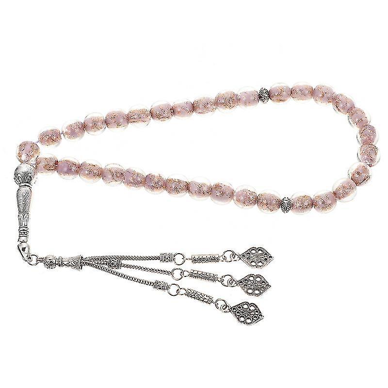 1X1x30cm Lavender Prayer Beads Delicate Muslim Prayer Bead Bracelet String Religious Rosary Prayer R