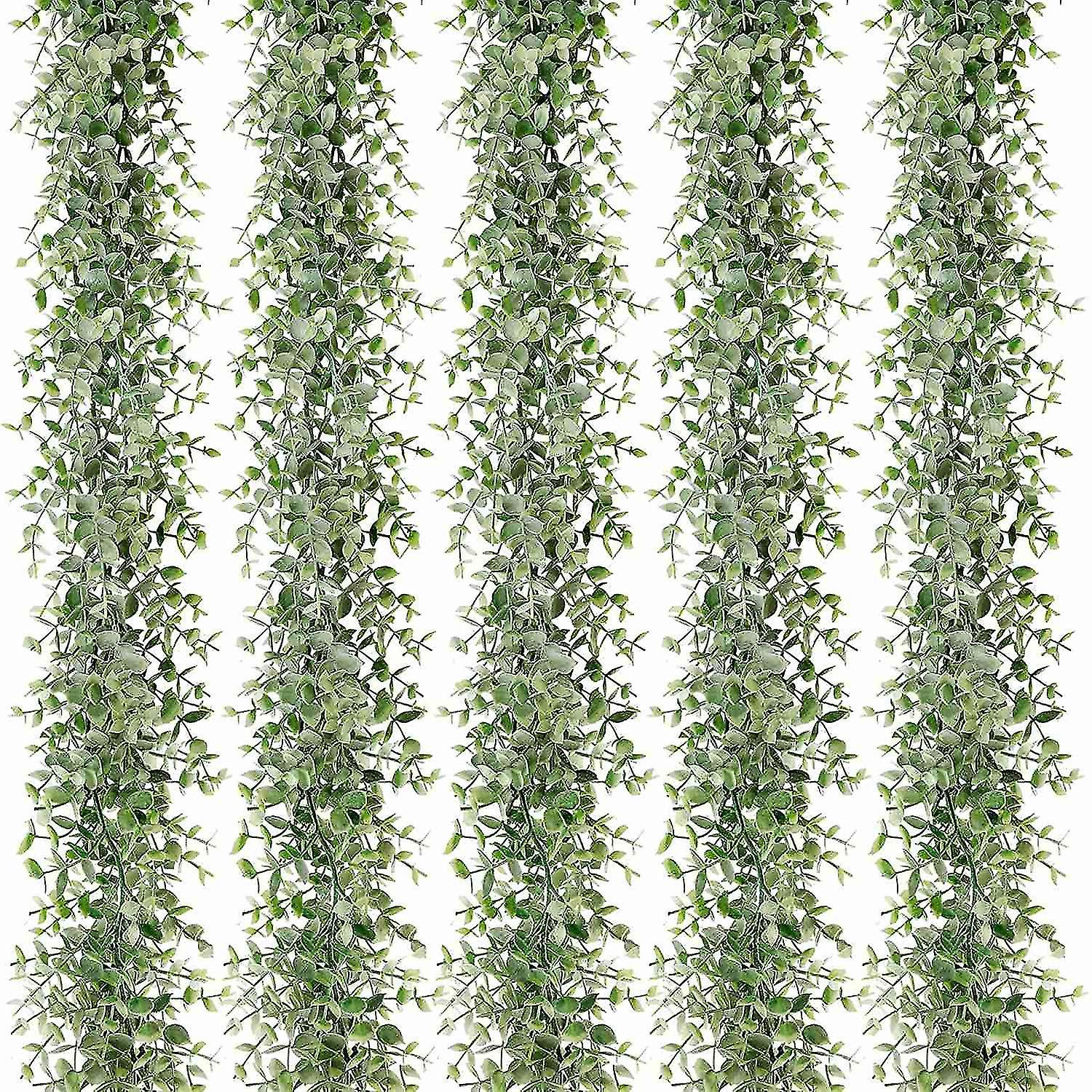 5 Packs 30ft Artificial Eucalyptus Garlands Fake Greenery Vines Faux