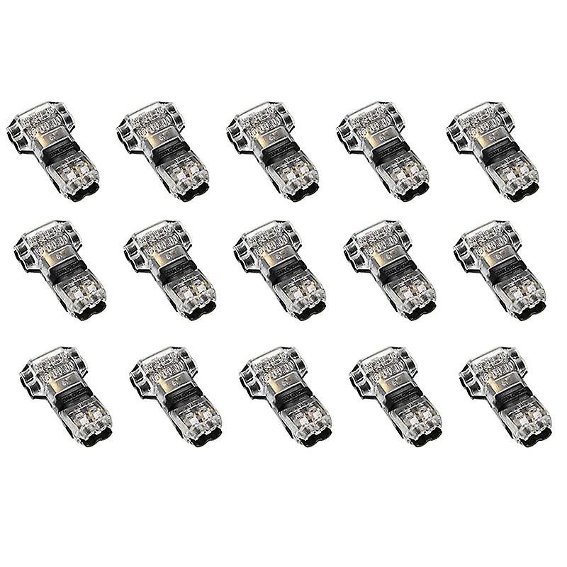 15 Pcs 3 2 Pin Wire Connectors Low Voltage Universal Compact T-Tap Wire Connectors No Stripping for
