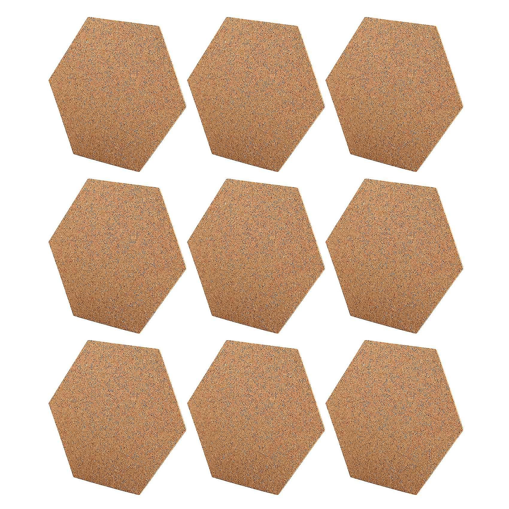 Self-adhesive Cork Coasters, Cork Mats Cork Backing Sheets For Coasters And Supplies (100, Hexagon)