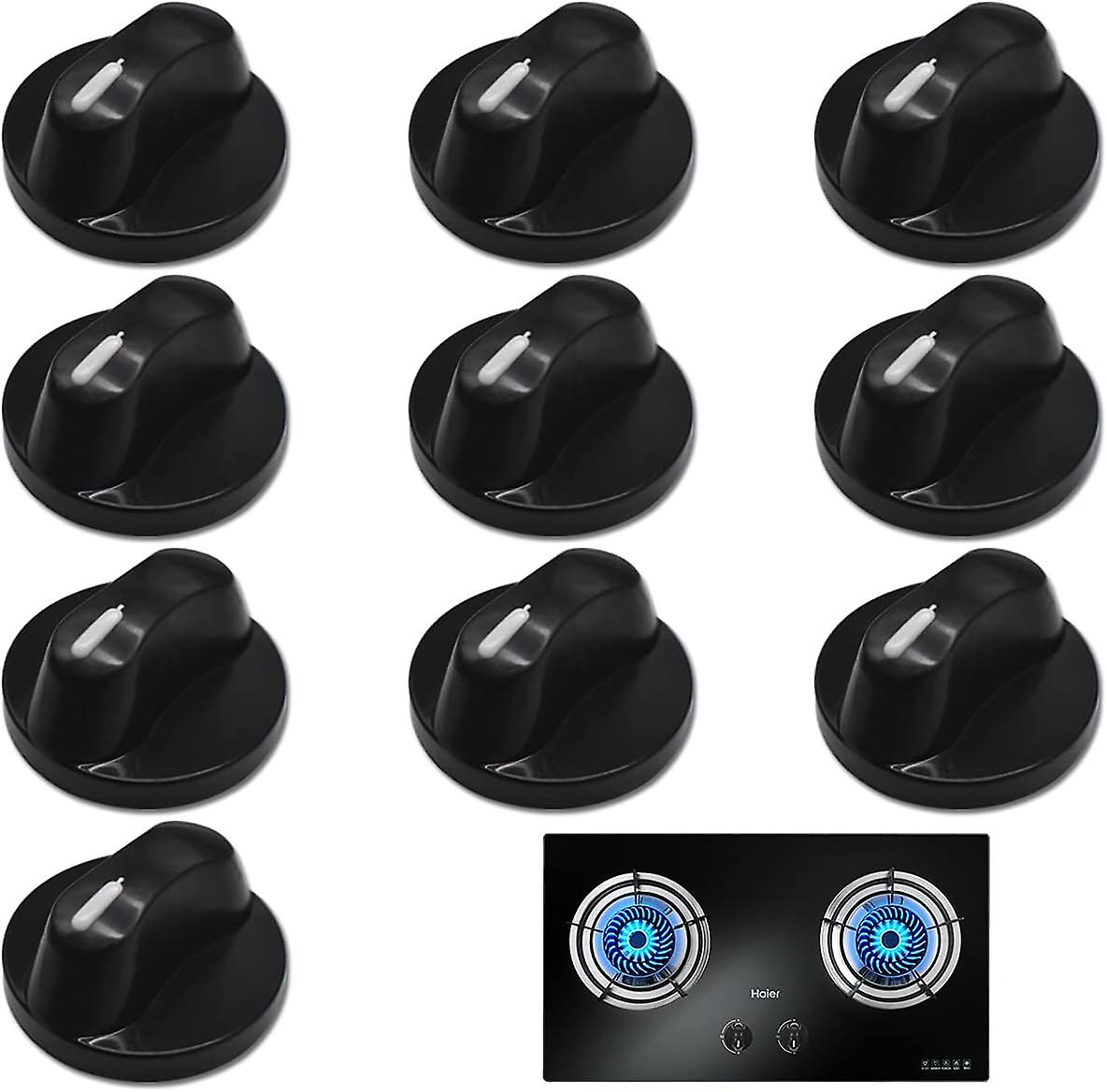 10 Pack Universal Plastic Rotary Oven Control Knobs Adjustment Switch 8mm Hole Kitchen Gas Stove Knobs Pans Control Knobs