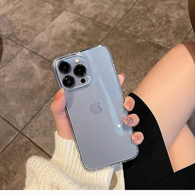 Luxury Transparent Soft Acrylic Phone Case For Iphone 14 13 12 Pro Shockproof Protective Cover
