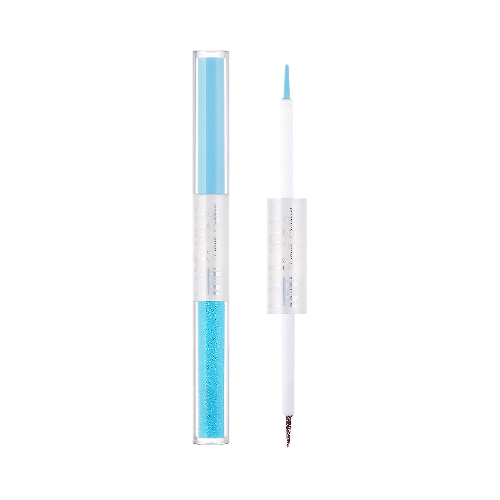 Double Head Eyeliner Pen Extremely Thin Durable Water-proof And Brightening Liquid Set 3ml