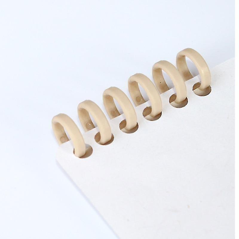 6 Hole 12mm Milk Plastic Paper Binder Coils Notebook Spiral Booking Strip