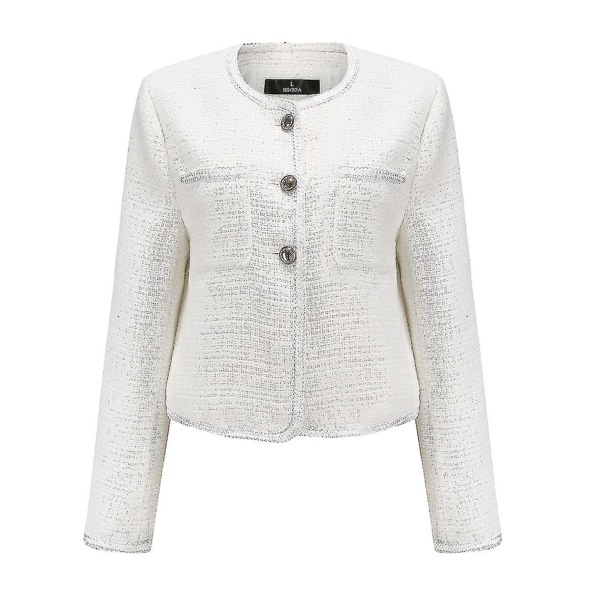 Womens Knit Design Cropped Jacket