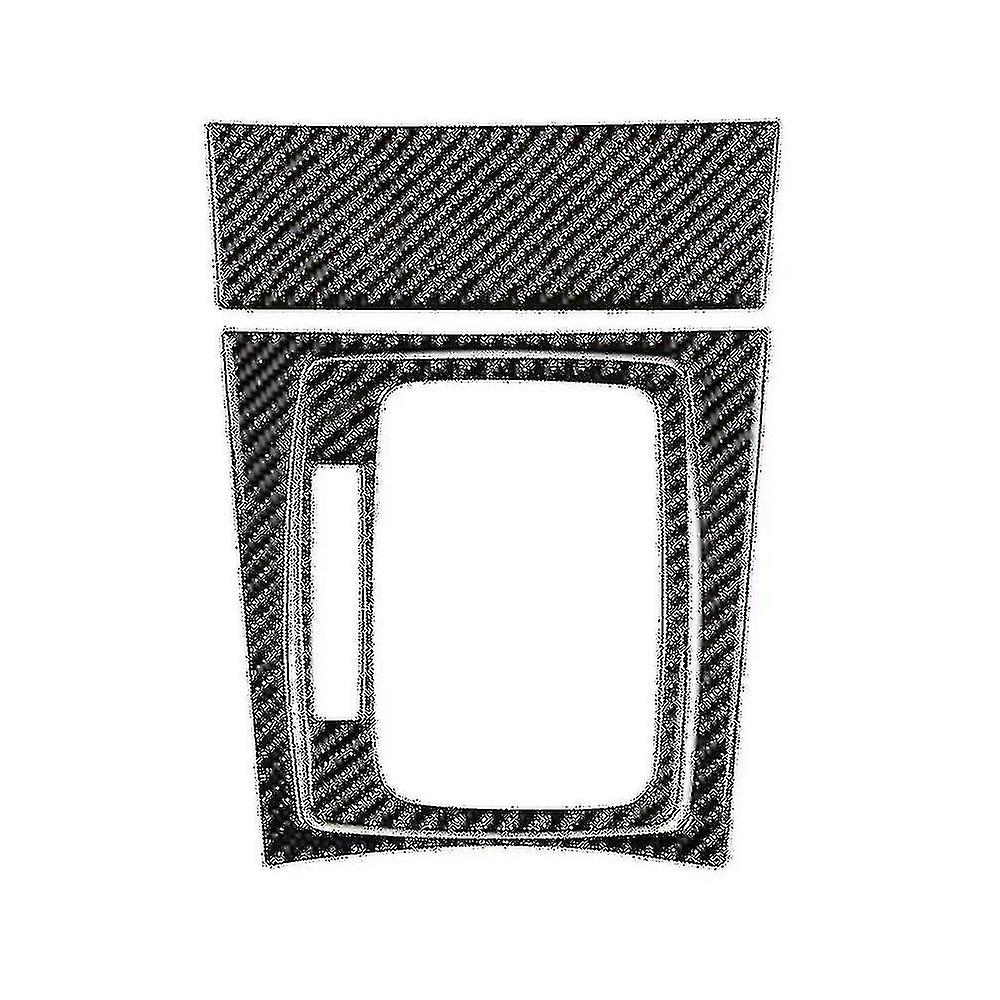 1sets Car Carbon Fiber Central Gear Panel Control Panel Decal Interior Modification For C-class W20