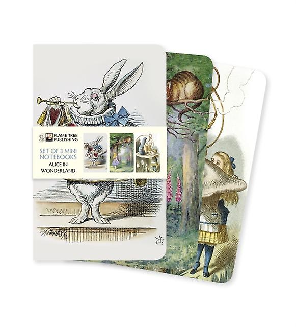Alices Adventures In Wonderland Set Of 3 Mini Notebooks Notebook  blank book Book