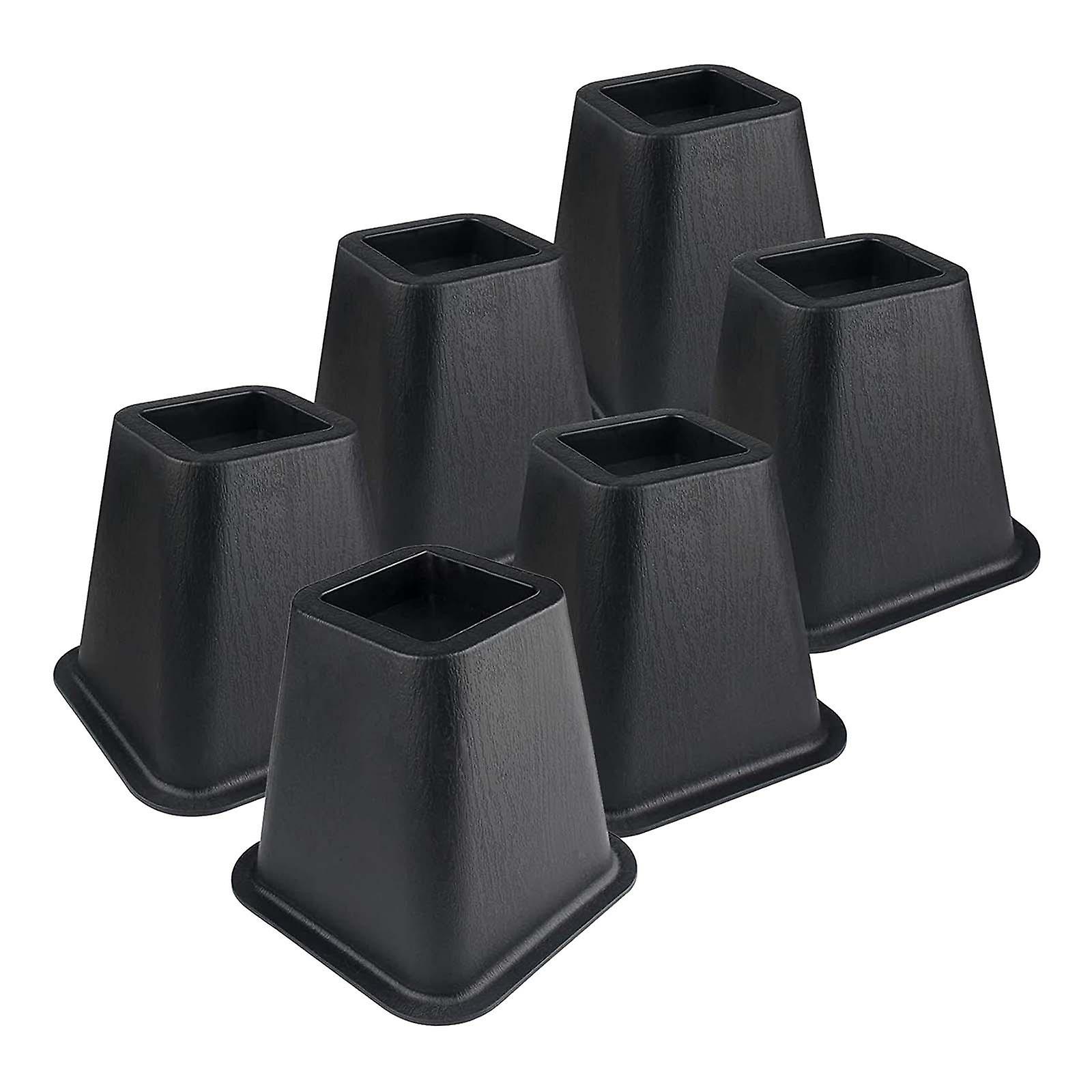 Furniture Riser Stackable Anti Scratch Sofa Chair Leg Lifts for Table Couch 6 pieces