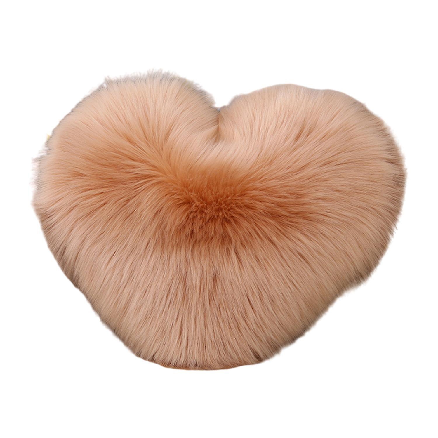 Pillow Doll Soft Texture PP Cotton Decorative Heart Shaped Sofa Cushion Cover Household Supplies