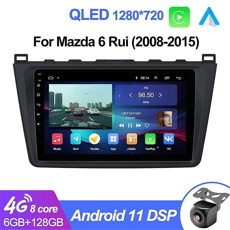 Car Multimedia For Mazda 6 GH Rui wing 2007-2012 2din Stereo Android Auto Radio Carplay autoradio