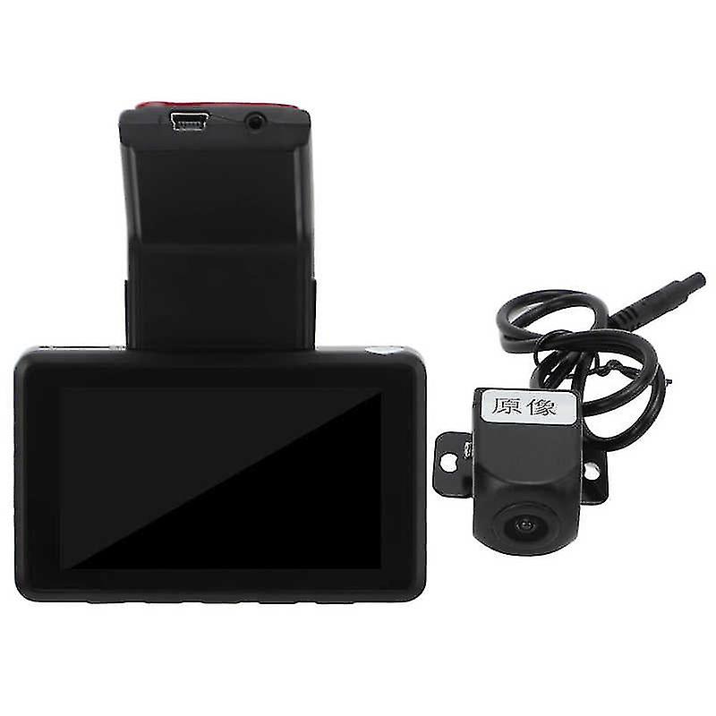 Car Driving Recorder Dual Camera Hd Video Mode Dashboard Camera High Definition Screen For Automobile