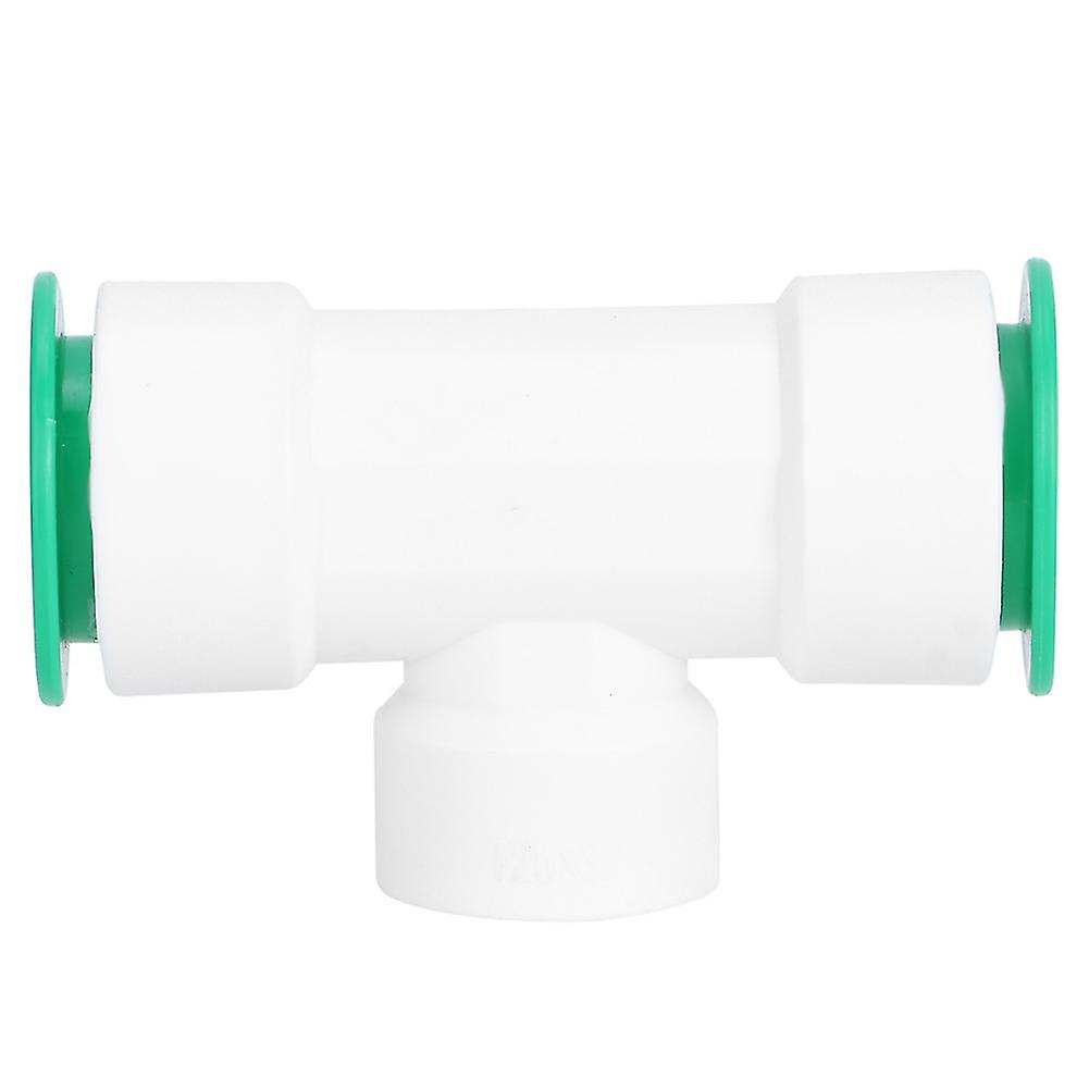 Raccord en T pour tuyau d'eau en plastique PPR 32 mm, filetage femelle 3/4