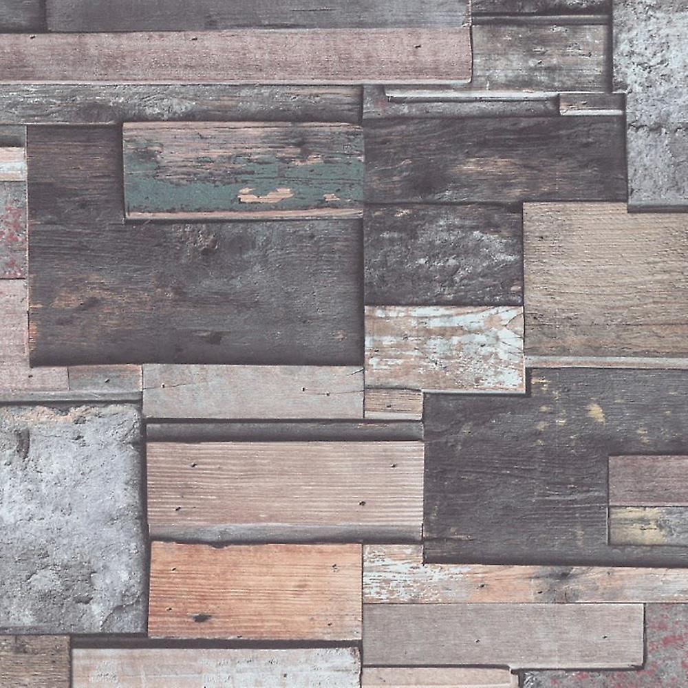 Erismann Slate Brick Wallpaper