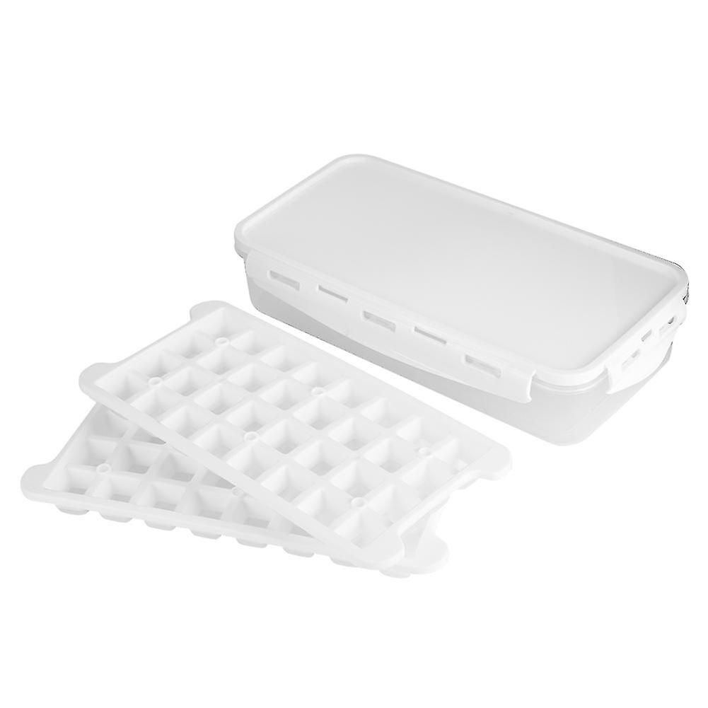 Covered Ice Storage Container, Flexible Durable Ice Maker, Multipurpose Ice Cube Molds, Stackable Ice Cube Trays, Bpa-Free Freezer Accessories for