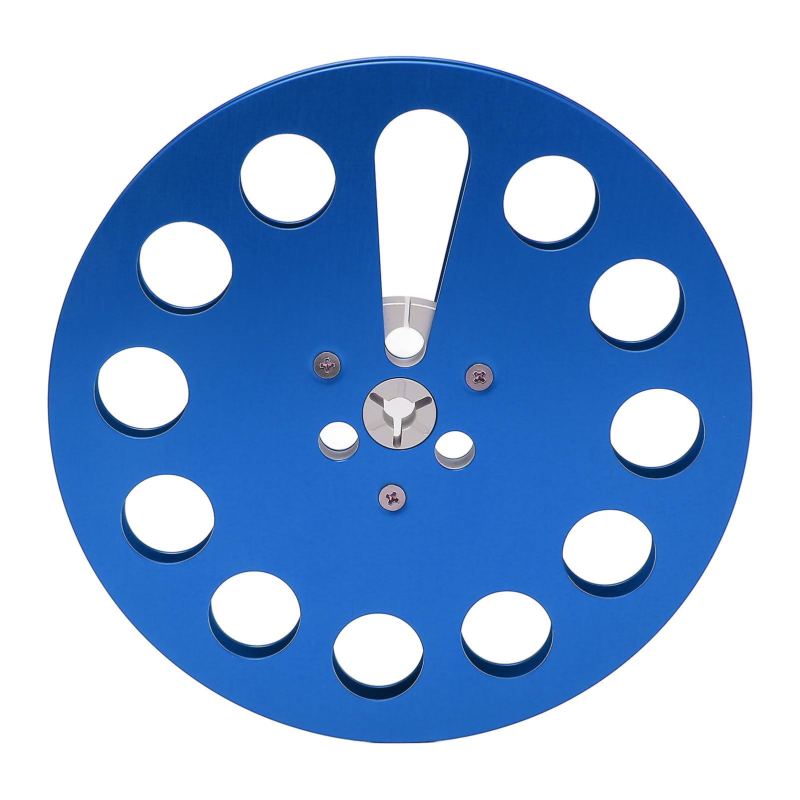 Blue 1/4 7" Universal Takeup Reel - 11 Wind Resistance Holes, High Performance, Durable