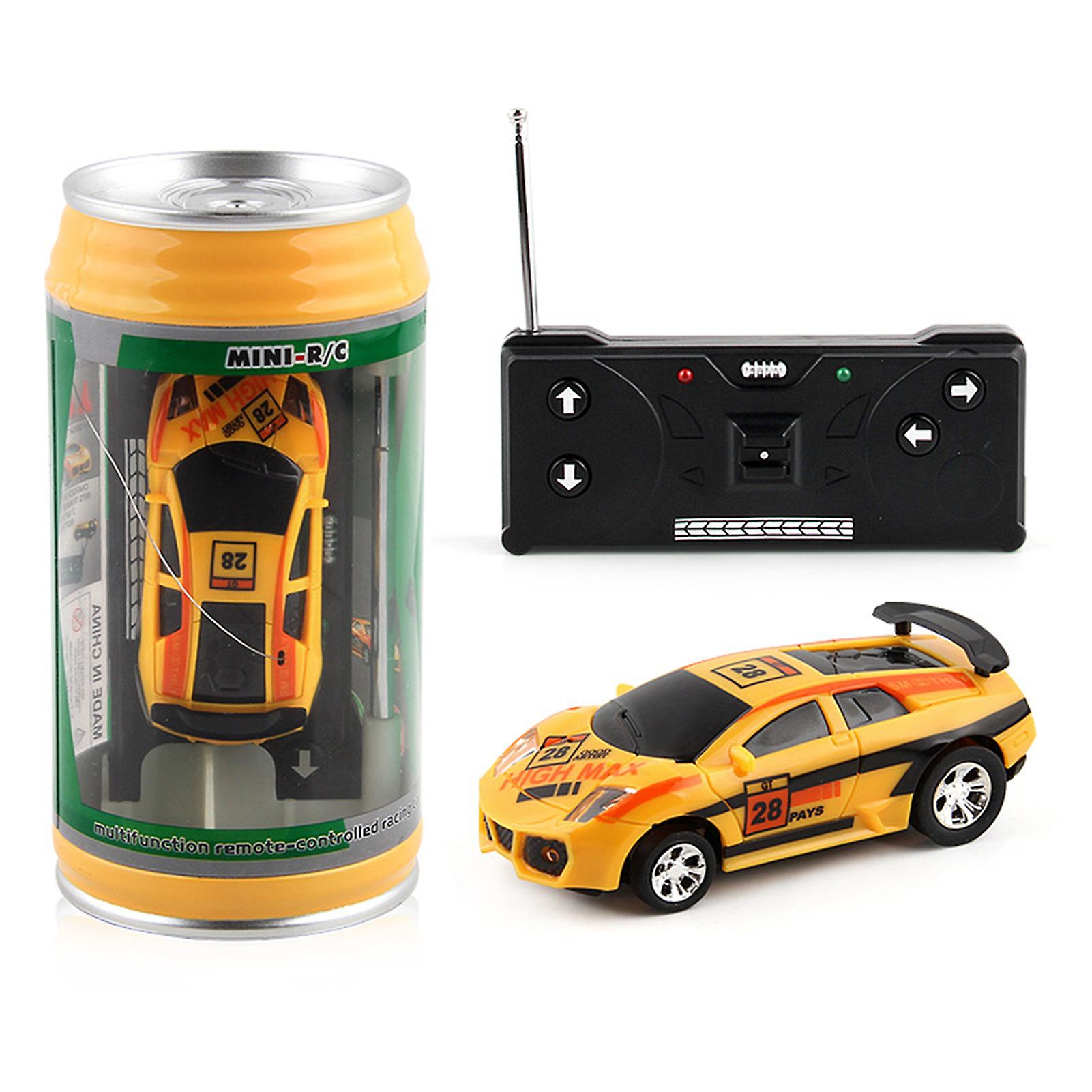 1 Set Remote Control Car With Roadblocks Coke Cans Design Creative Simulation Racing Car Toy Kids Gift