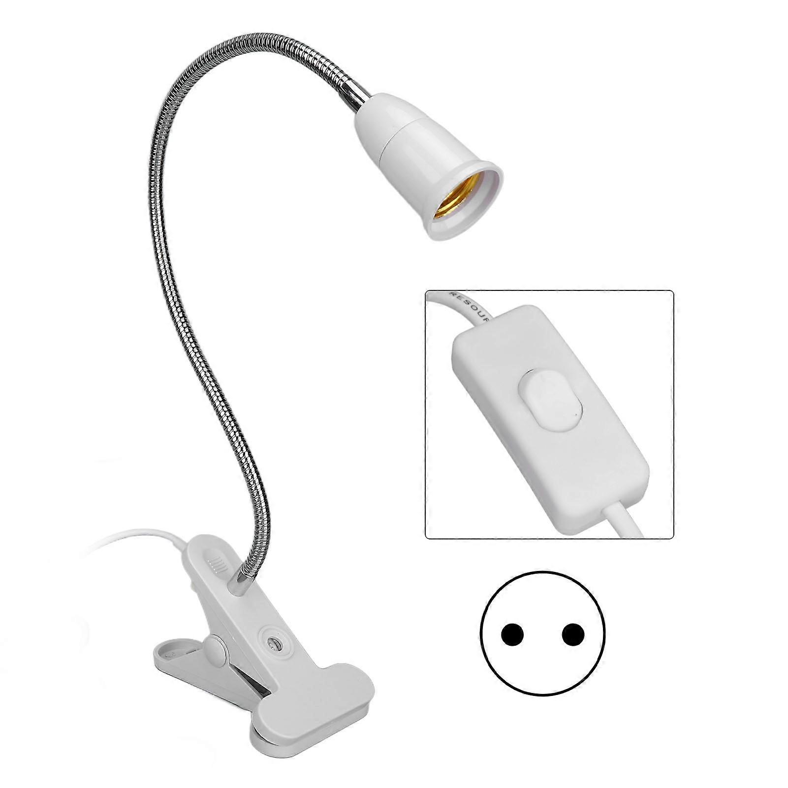 Desk Clamp Lamp Holder, E27 LED Lamp Socket, Adjustable Neck Clamp Lamp Holder ‑