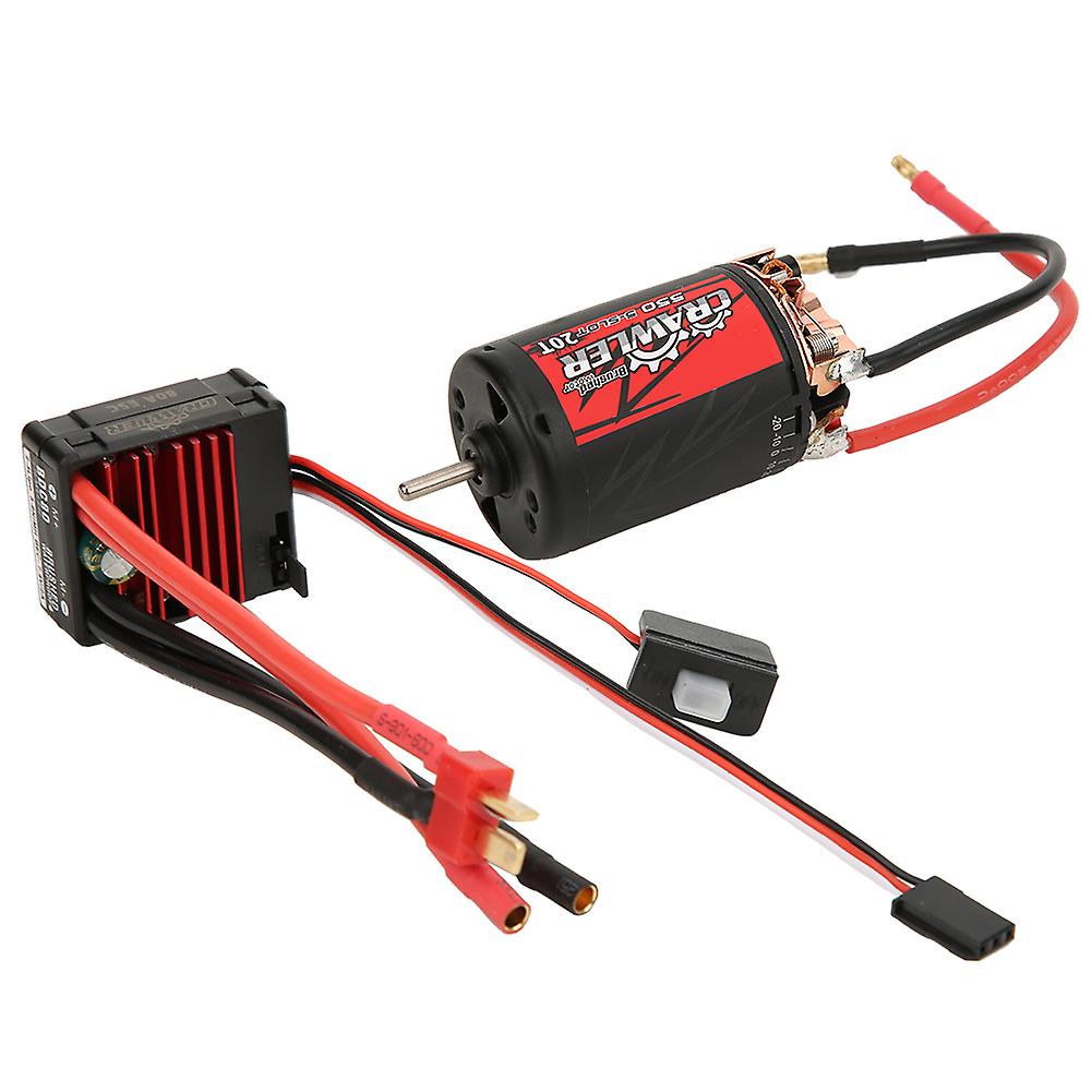 Upgrade Your RC Crawler with a 550 0.50 Wire 20T Brushed Motor and BCD80A ESC