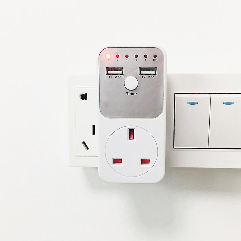 USB 2.1A 5V Countdown Kitchen Timer Switch Socket Time Controller Plug-in