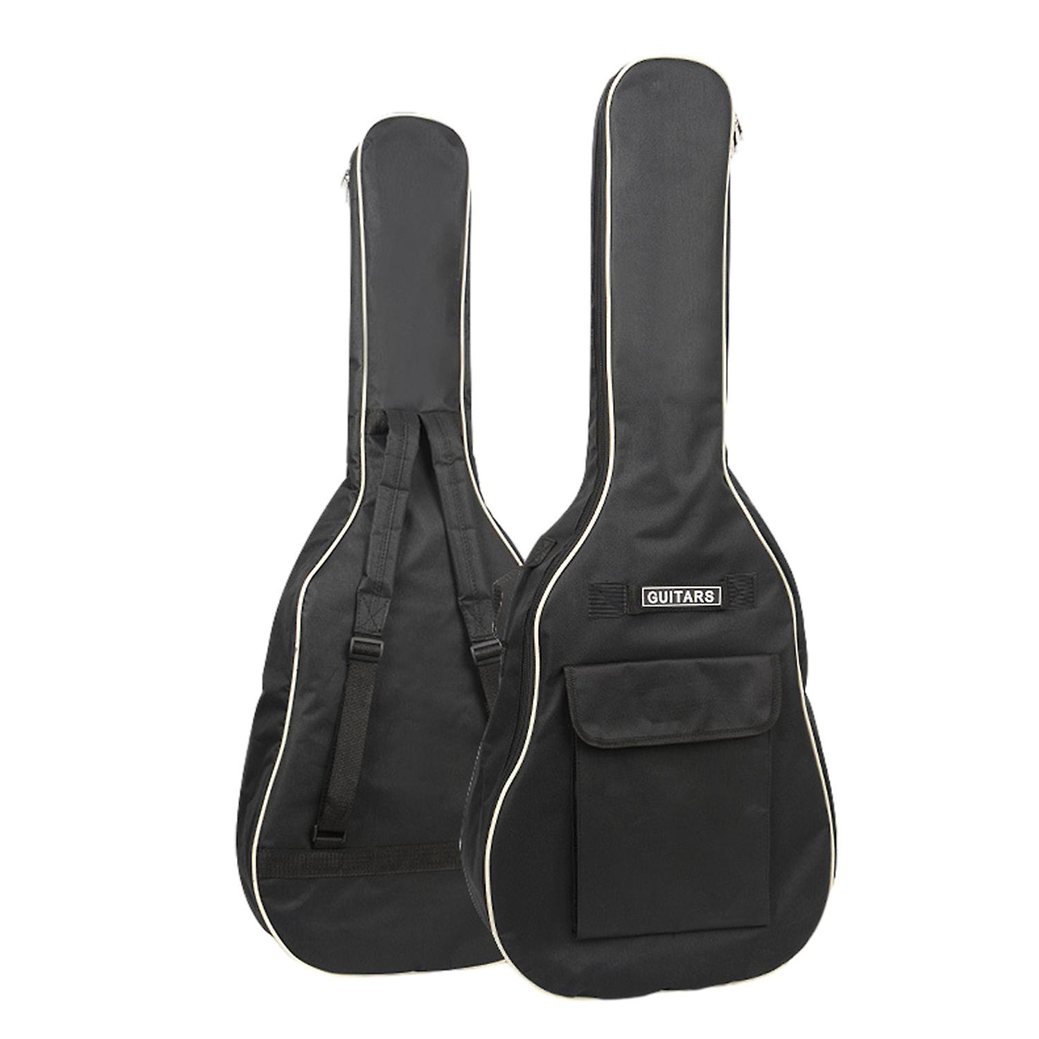 41" akustisk guitar taske dobbelt stropper, polstret koncerttaske, sort, Oxford stof