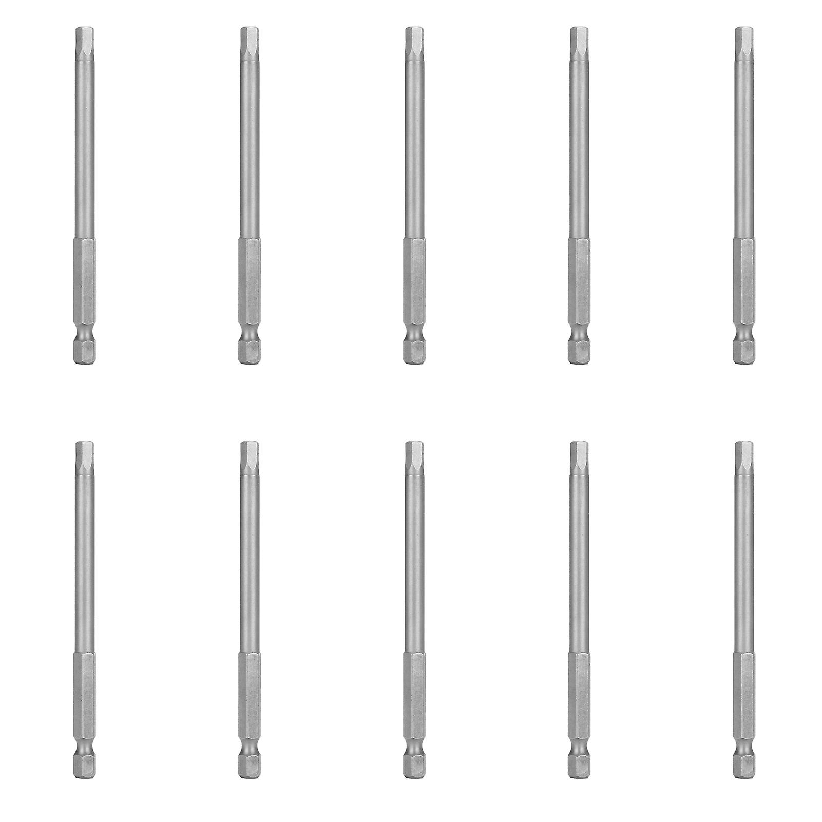 10Pcs 5mm Magnetic Screwdriver Bits Alloy Steel 1/4 Inch Hex Shank Bits Accessory