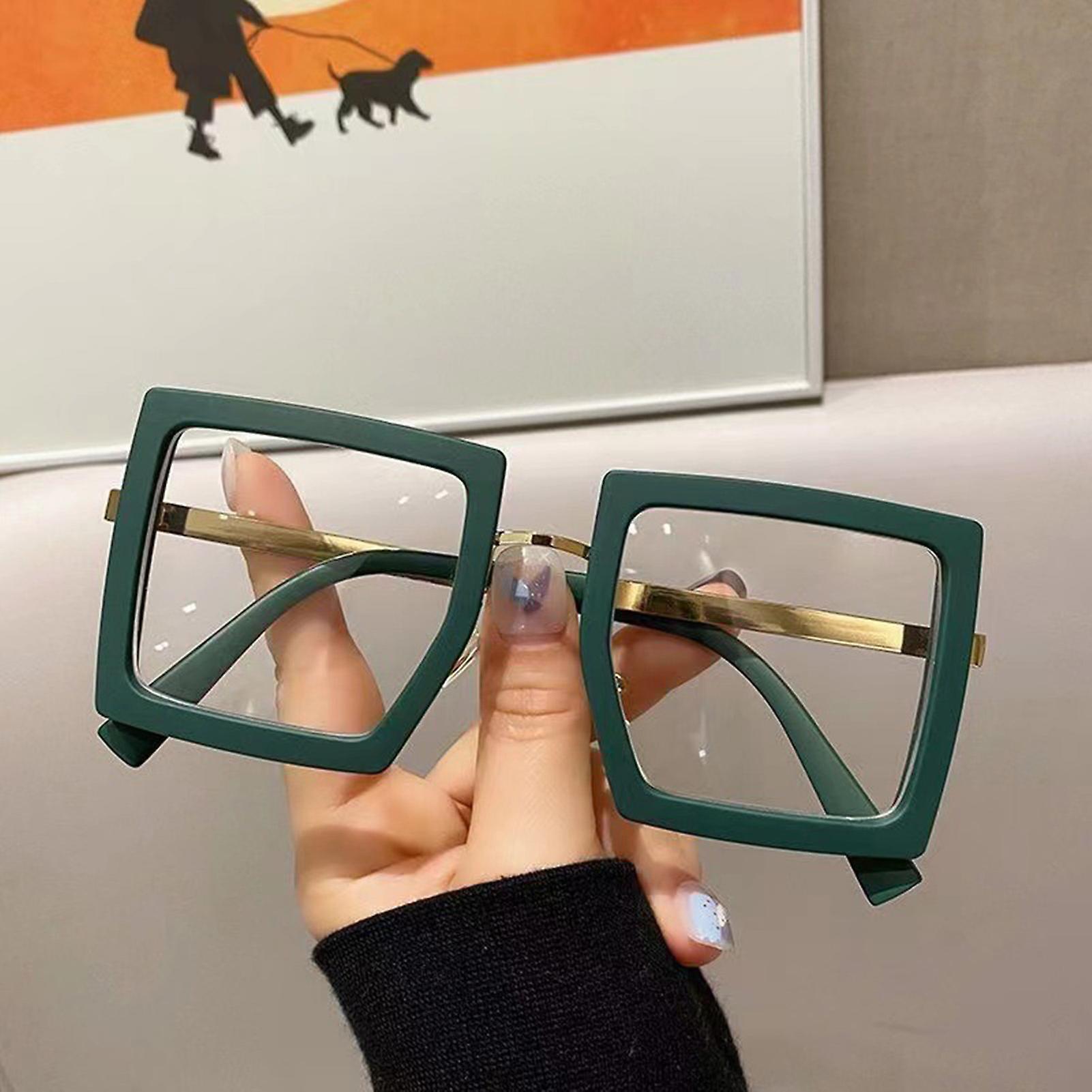 Blue Light Filter Glasses Fashion Square Frame Anti UV Ray Computer Glasses for Men and Women