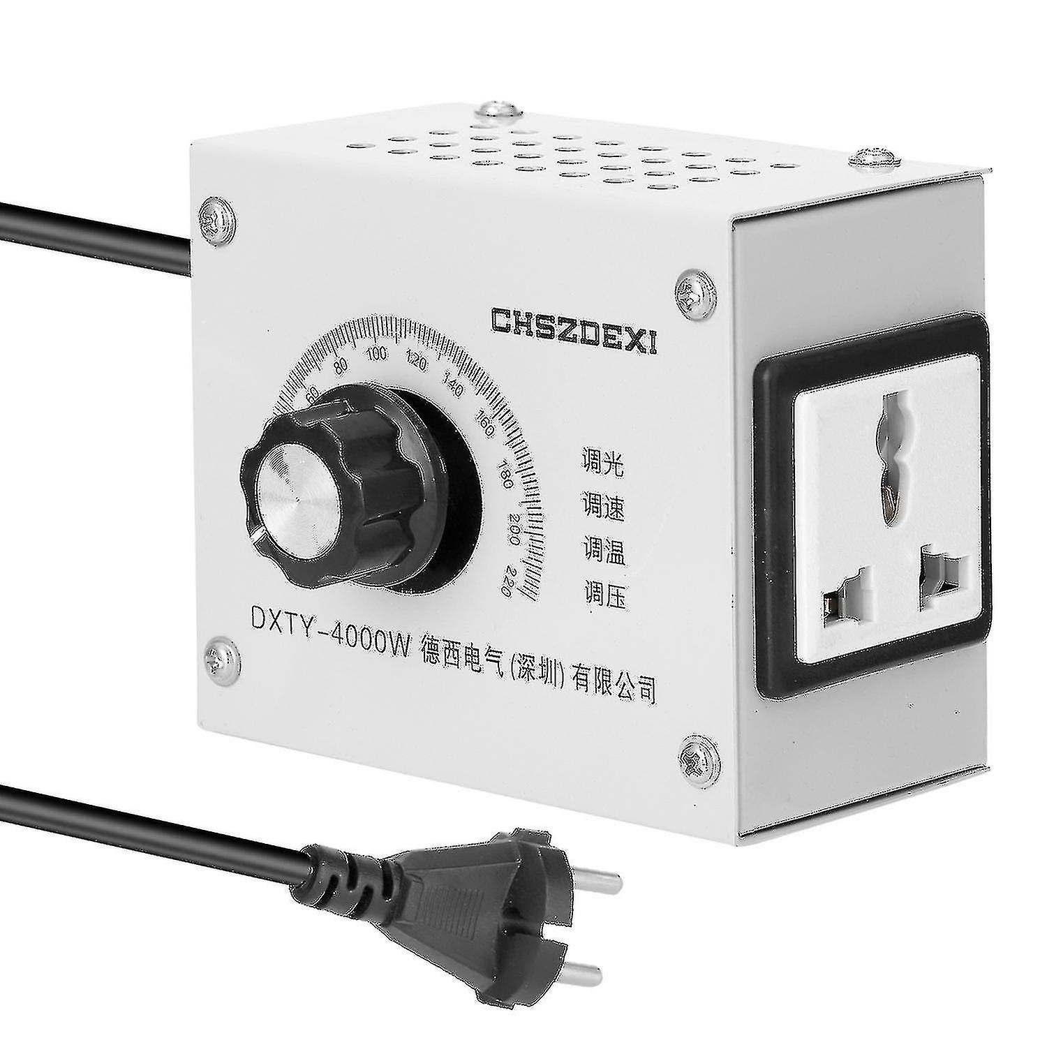 Compact Variable Voltage Regulator Portable Speed Temperature Light Voltage Adjuatable Dimmer <br>