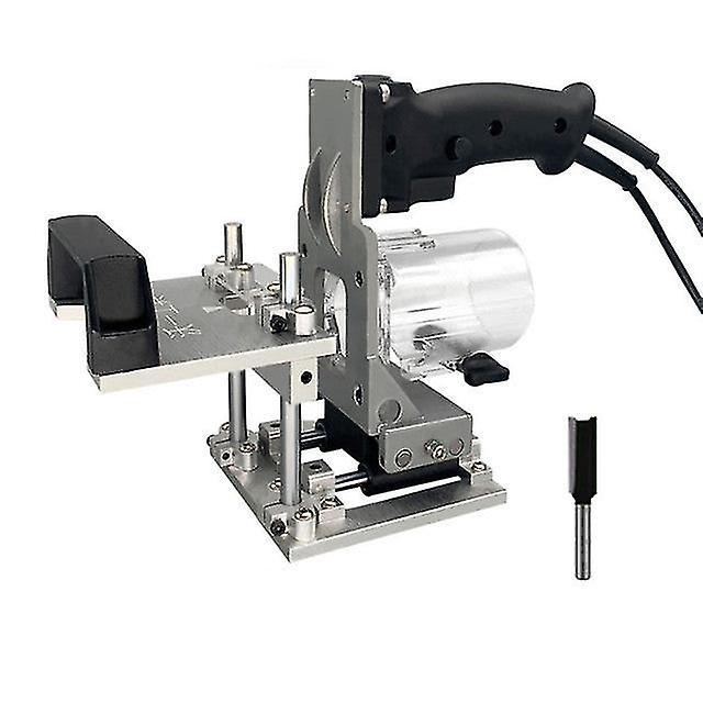 2 In 1 Slotted Bracket Invisible Fasteners Wardrobe Cupboard Panel Punch Locator Milling Slotting Guide For Trimming Machine