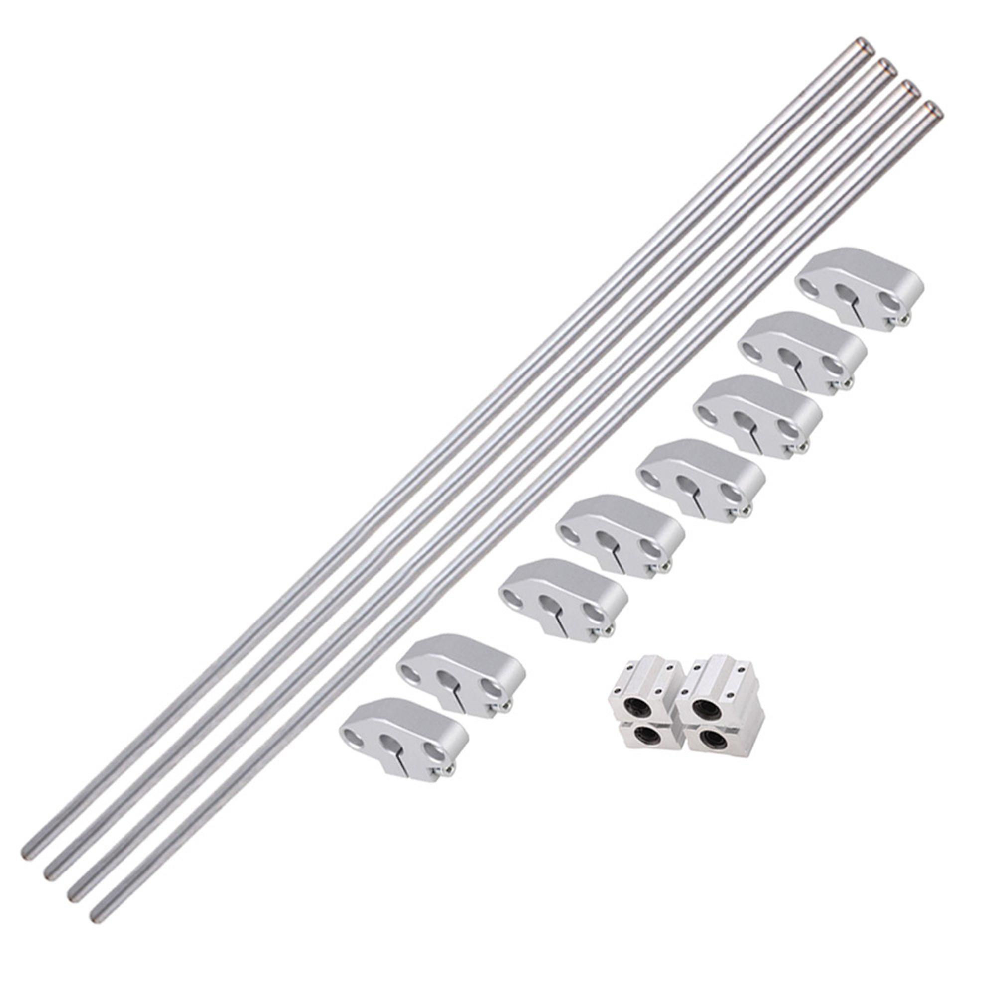 8mm Dia Vertical Linear Ball Bearing Rail Guide 50cm Optical Axis Silver