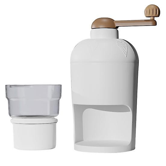 Manual Shaved Ice Machine Snow Cone Machine No Battery Required Sharp Blade Compact Size Detachable Portable Ice Crusher