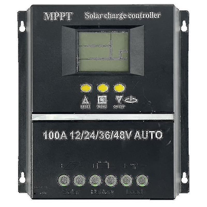 Pwm 100A 12V 24V 36V 48V Car Solar Panel Charge Controller Solar Photovoltaic Battery Charger With L