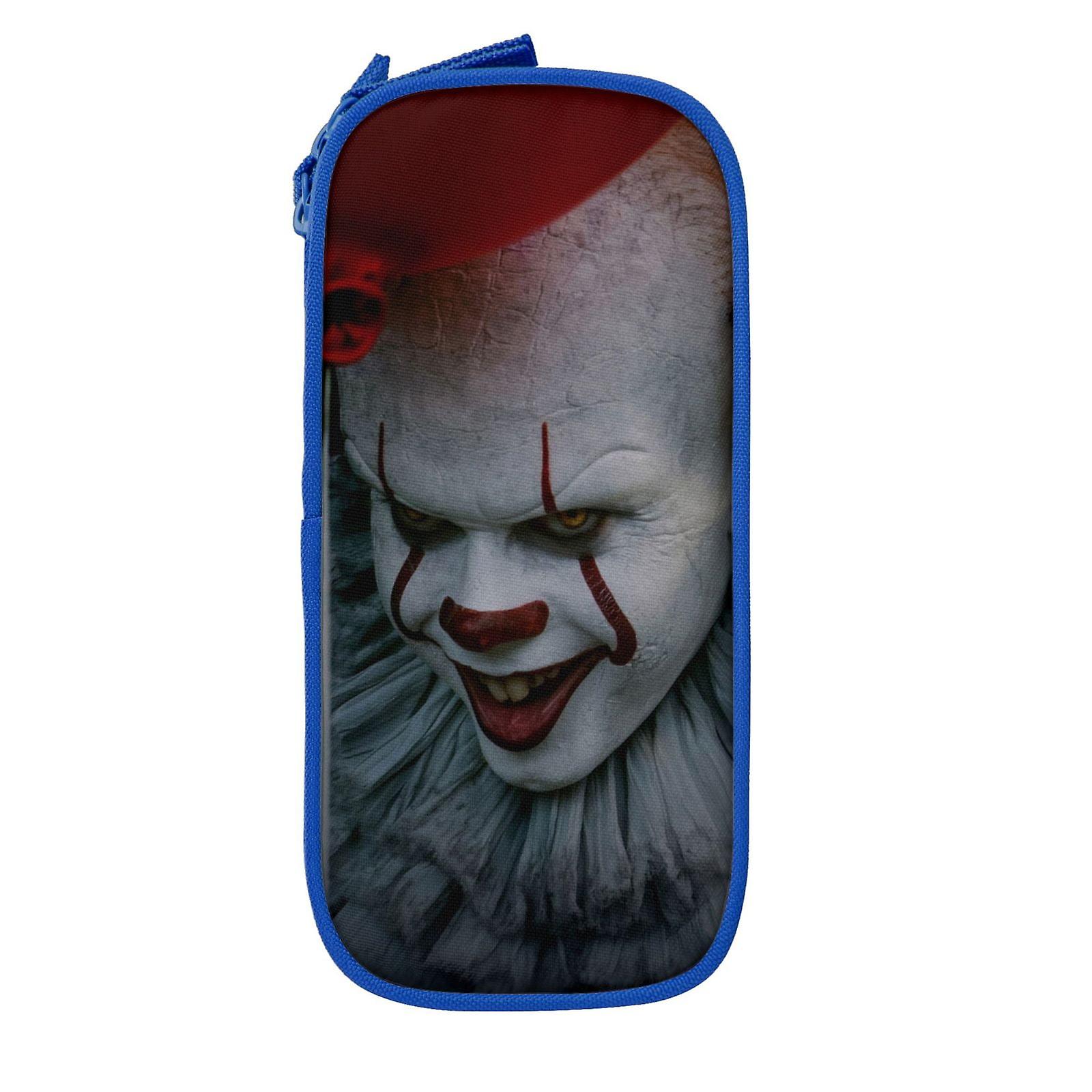 ジッパー付きペニーワイズペンケース、大容量ペンポーチ、大容量収納バッグ、耐久性のあるペンボックス、子供のための新学期用品、ティーン、学生、男の子、女の子