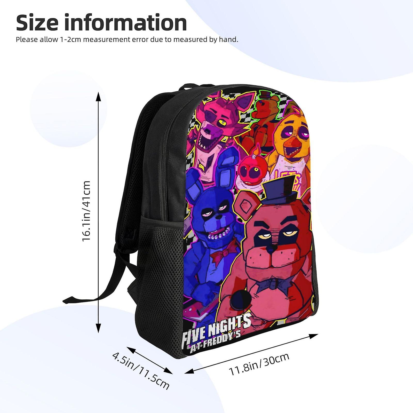 FNAF Five Night At Freddy Backpack Water Resistant College School