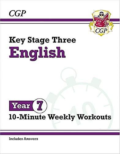 Ks3 Year 7 English 10minute Weekly Workouts by CGP Books Paperback Book