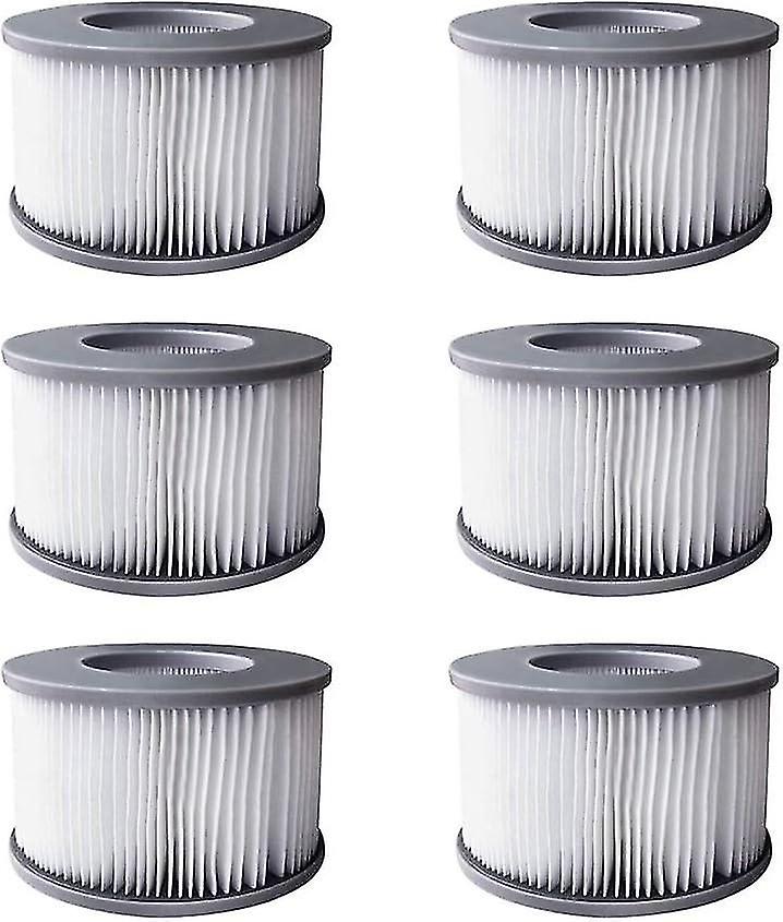 6pcs Hot Tub Filters for MSpa Inflatable Pools, Filter Cartridge Pump Upgraded Version for MSPA All