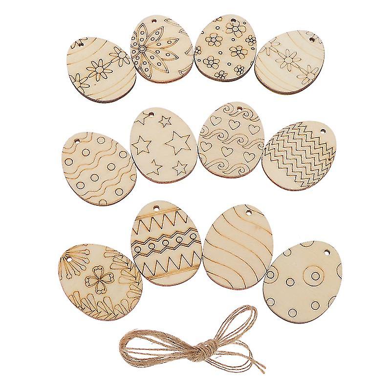 75pcs Unfinished Easter Wood Slices