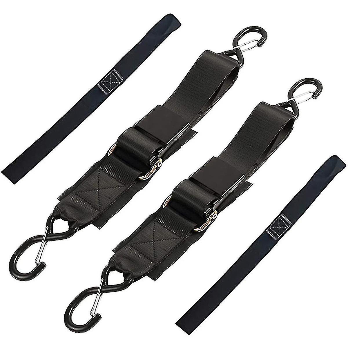 2-pack Boat Trailer Transom Tie-down Straps,2in X 4ft Adjustable Transom Straps With Quick Release