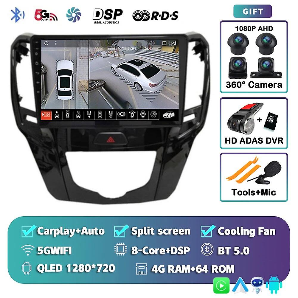 Android13 Wireless Carplay Auto Car Radio For Gwm Great Wall H1 M4 2012 2013 2014 2015 2016 Multimedia Player Gps Stereo Wifi+4g