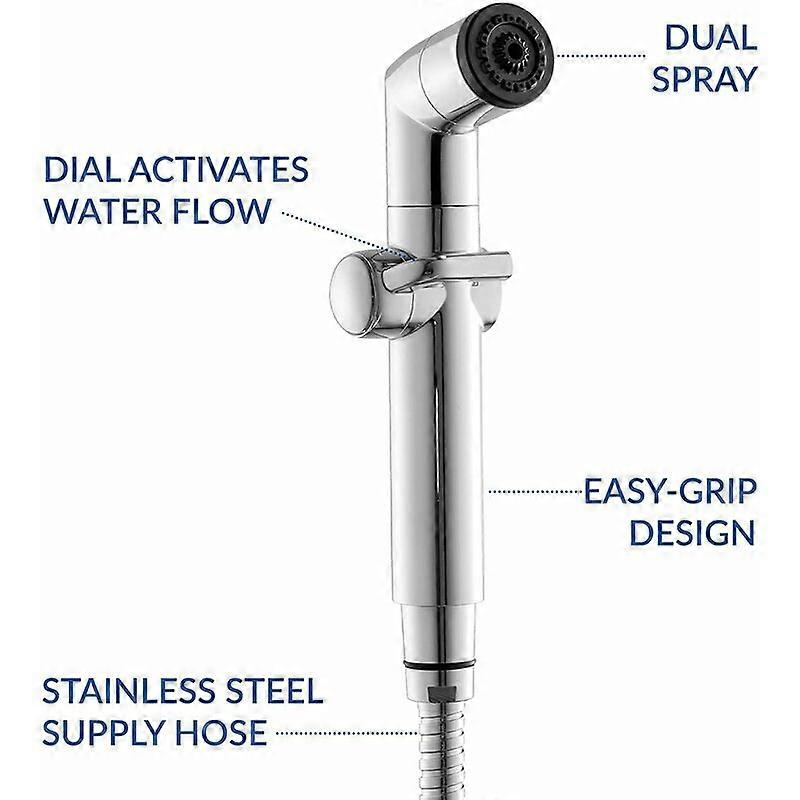 Dual Function Pressurized Toilet Spray Gun Set