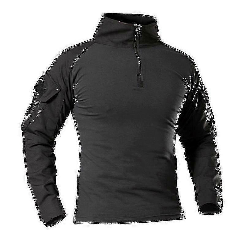 Τακτικό πουκάμισο στρατού για τους άνδρες Στρατιωτική μάχη Κυνήγι Cothes καμουφλάζ Paintball T-shirt_Feb