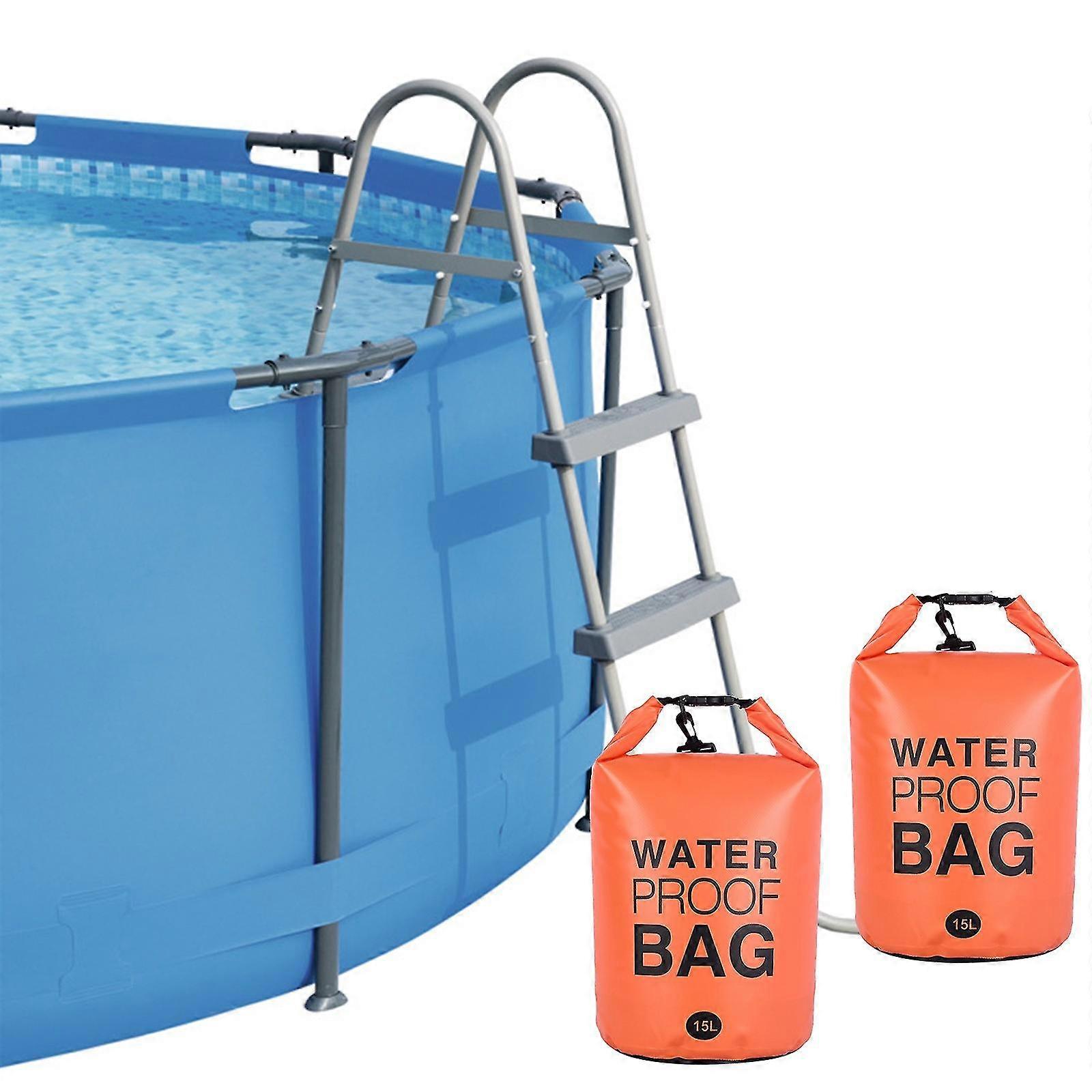 Universal Pool Ladder And Step Weight(15l) Easy&quick Fills Sand,250d Pvc Dry Bag ,no More Ripped Sandbag,work With Above Ground/in-ground Pool Steps