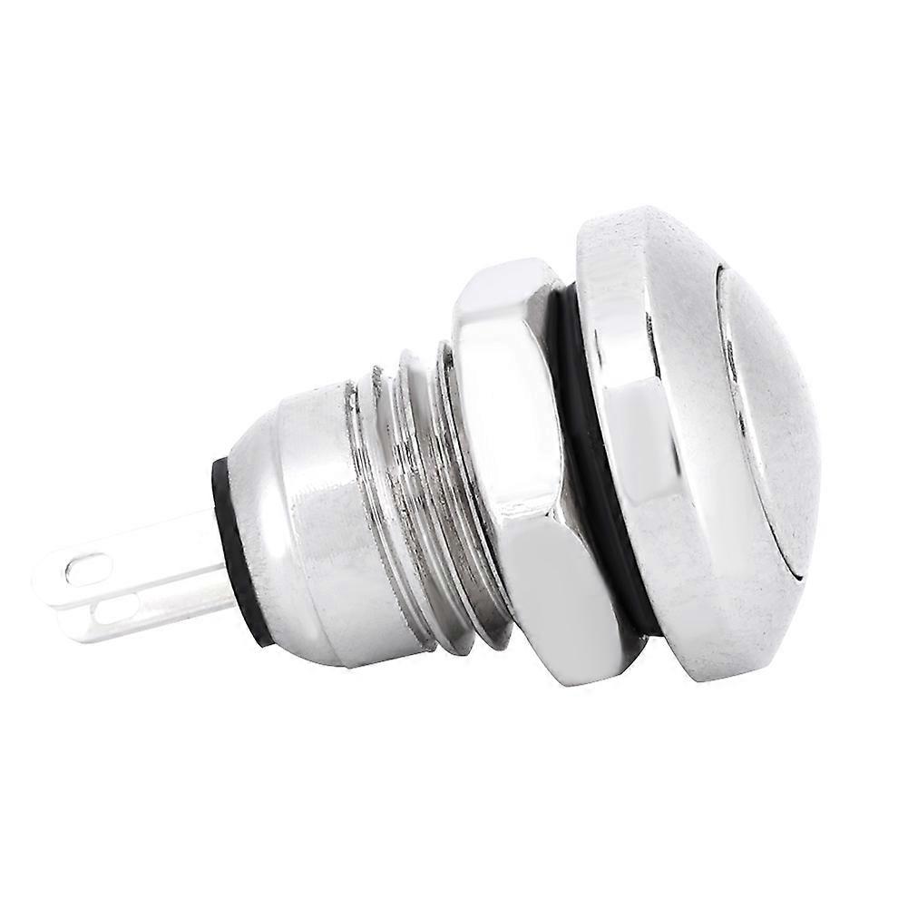 1a 24v 8mm Mini Waterproof Car Momentary Push Button Power Switch Nickel Plated Brass