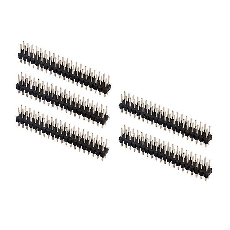5Pcs Break-away 0.1" 2x20-pinový prúžok dvojitý mužský header pre Raspberry Pi Zero GPIO