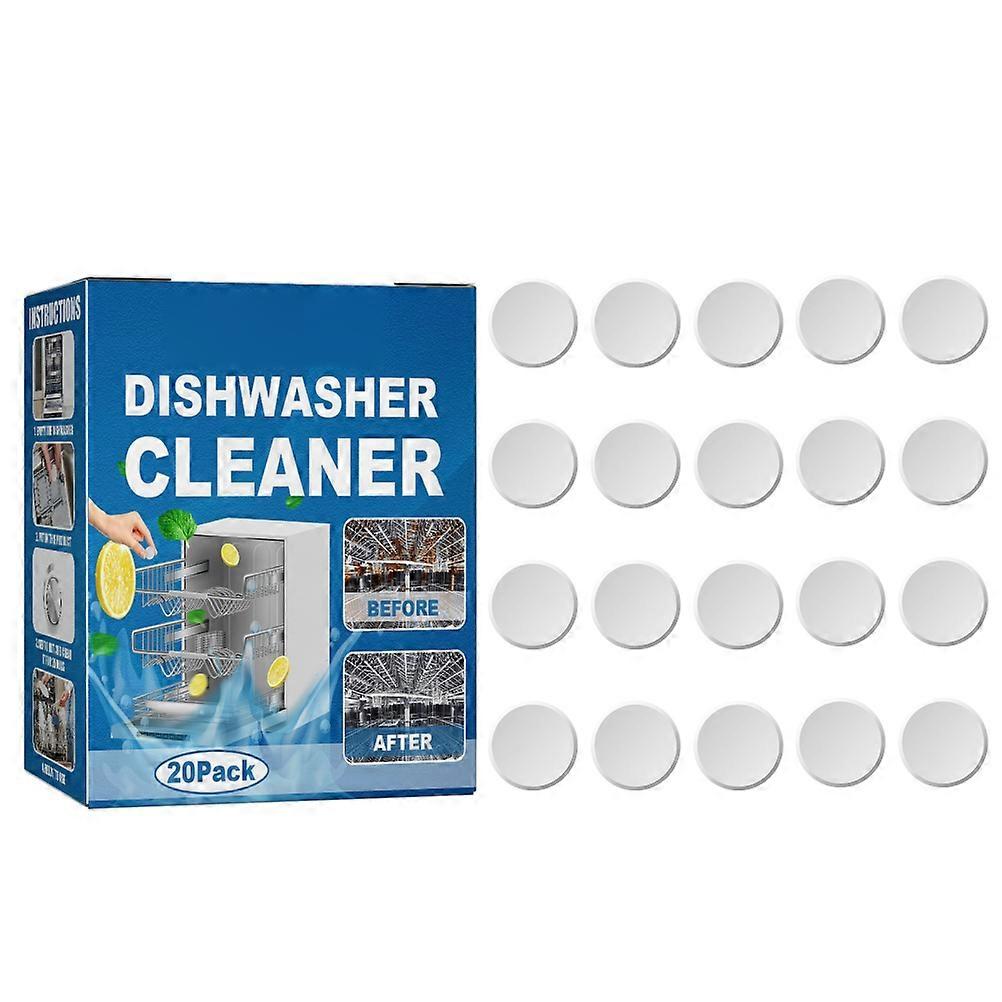 [Yuexinghui] 20pack/box dishwasher specific cleaning sheet for removing dirt, oil stains, and scale (boxed) as shown in the picture