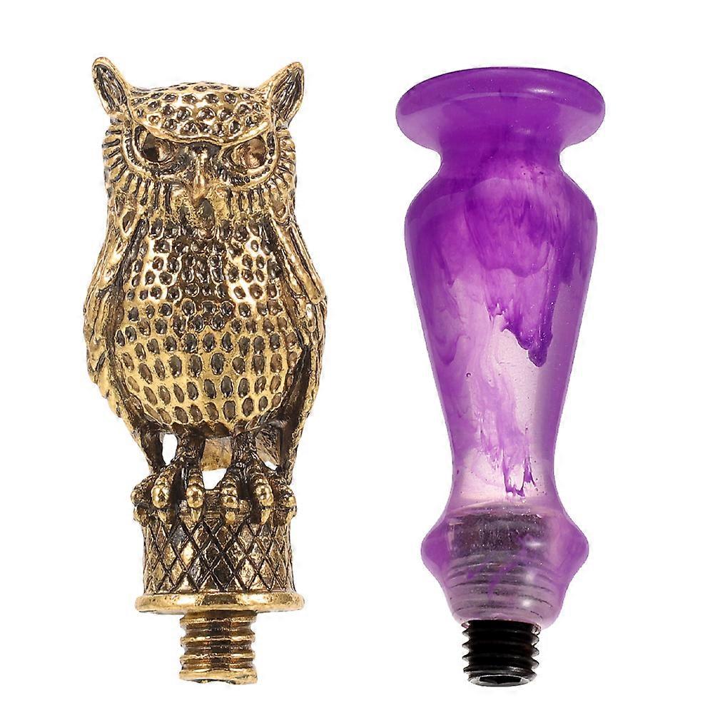 2pcs Envelope Stamp Handle Wax Seal Handle Stamp Replacement Handle Stamp Supply