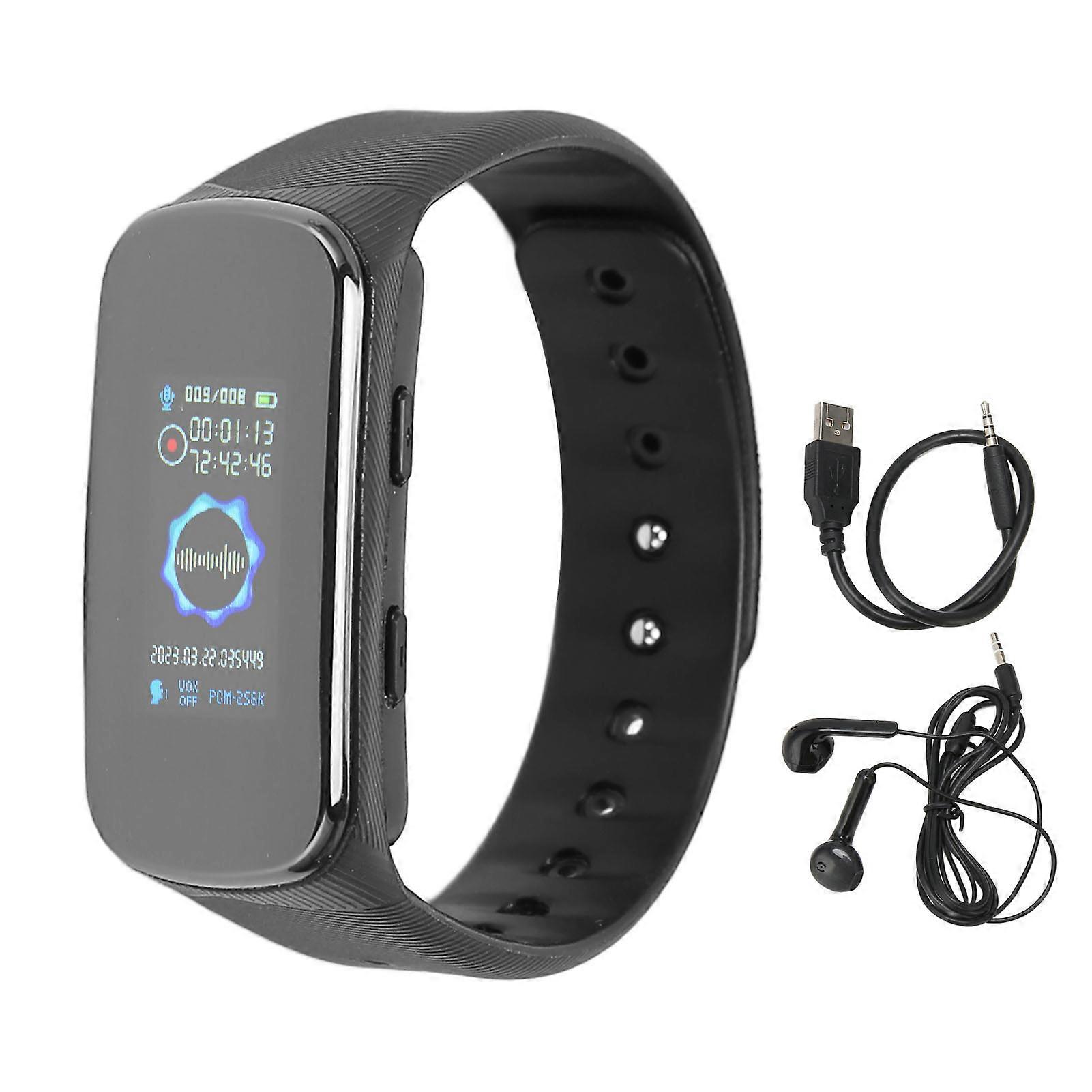 Voice Recorder Watch Noise Reduction HIFI MP3 Function Detachable Design Voice Activated Recorder for Court 32GB